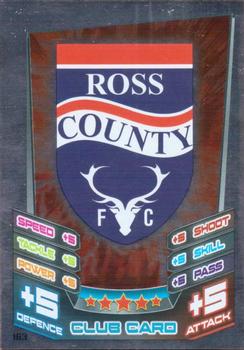 2012-13 Topps Match Attax Scottish Premier League #163 Ross County FC Club Badge Front
