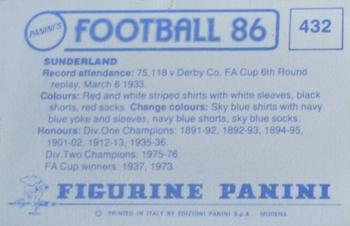 1985-86 Panini Football 86 (UK) #432 Team Group Back