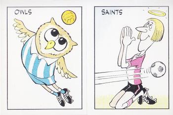1985-86 Panini Football 86 (UK) #444 The Owls / The Saints Front