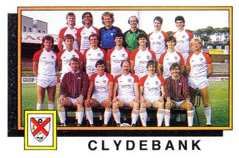 1985-86 Panini Football 86 (UK) #472 Clydebank Team Group Front