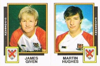 1985-86 Panini Football 86 (UK) #476 James Given / Martin Hughes Front