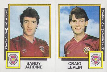 1985-86 Panini Football 86 (UK) #503 Sandy Jardine / Craig Levein Front