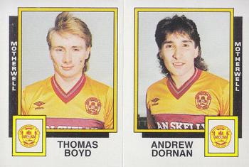 1985-86 Panini Football 86 (UK) #519 Thomas Boyd / Andrew Dornan Front
