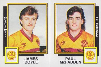 1985-86 Panini Football 86 (UK) #522 James Doyle / Paul McFadden Front