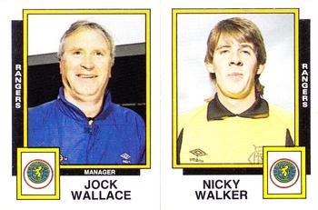 1985-86 Panini Football 86 (UK) #527 Jock Wallace / Nicky Walker Front