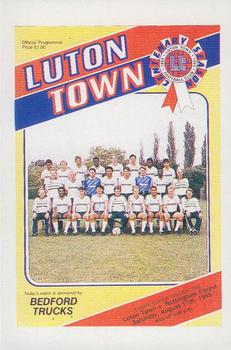 1985-86 Panini Football 86 (UK) #552 Programme Cover Front