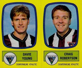 1987-88 Panini Football 88 (UK) #506 Davie Young / Craig Robertson Front
