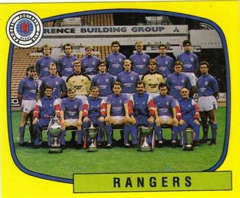 1987-88 Panini Football 88 (UK) #559 Rangers Team Group Front