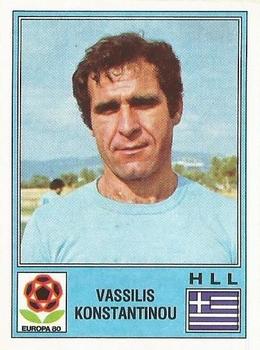 1980 Panini UEFA Europa Stickers #100 Vassilis Konstantinou Front