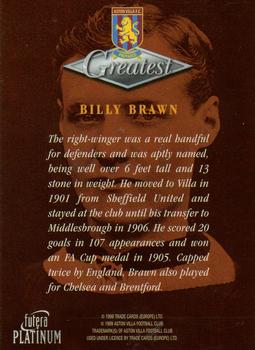 1999 Futera Platinum Aston Villa Greatest #NNO Billy Brawn Back