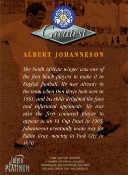 1999 Futera Platinum Leeds United Greatest #NNO Albert Johanneson Back