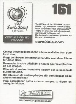 2004 Panini UEFA Euro 2004 Stickers #161 Dario Simic Back