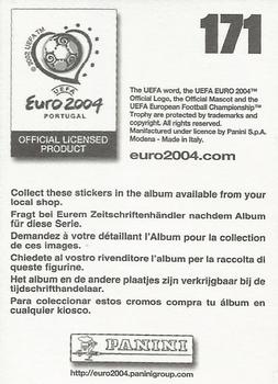 2004 Panini UEFA Euro 2004 Stickers #171 Marko Babic Back