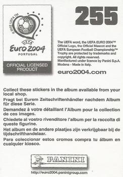 2004 Panini UEFA Euro 2004 Stickers #255 Aleksandrs Kolinko Back
