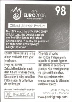 2008 Panini UEFA Euro 2008 Stickers #98 Official Mascots Back