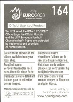 2008 Panini UEFA Euro 2008 Stickers #164 Joachim Standfest Back