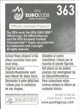 2008 Panini UEFA Euro 2008 Stickers #363 Team Emblem Back