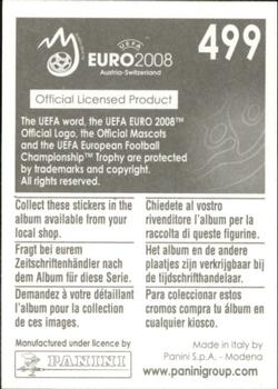2008 Panini UEFA Euro 2008 Stickers #499 Bastian Schweinsteiger Back