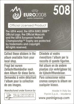 2008 Panini UEFA Euro 2008 Stickers #508 Theofanis Gekas Back