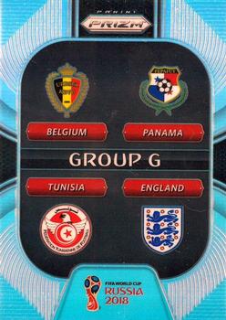 2018 Panini Prizm FIFA World Cup - Group Stage #GS-G Belgium / England / Panama / Tunisia Front