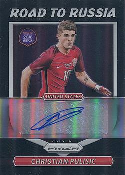 2018 Panini Prizm FIFA World Cup - Road to Russia Autographs Prizms Black #RR-CP Christian Pulisic Front