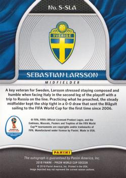 2018 Panini Prizm FIFA World Cup - Signatures #S-SLA Sebastian Larsson Back
