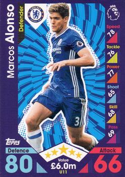 2016-17 Topps Match Attax Premier League Extra #U11 Marcos Alonso Front