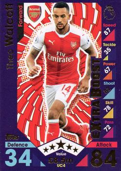 2016-17 Topps Match Attax Premier League Extra - Update Card - Extra Boost #UC4 Theo Walcott Front