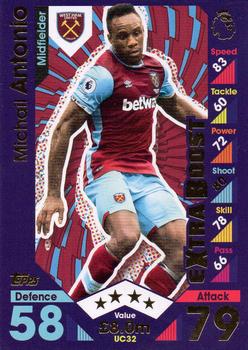 2016-17 Topps Match Attax Premier League Extra - Update Card - Extra Boost #UC32 Michail Antonio Front