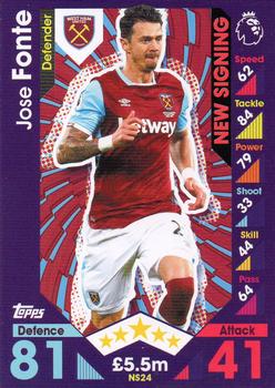 2016-17 Topps Match Attax Premier League Extra - New Signing #NS24 Jose Fonte Front