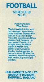 1983-84 Bassett & Co. Soccer #13 Peter Eastoe Back