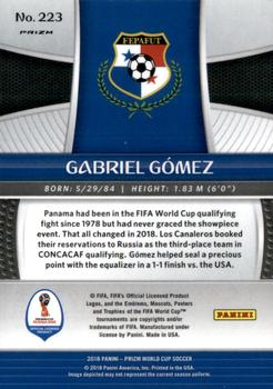 2018 Panini Prizm FIFA World Cup - Lazer Prizm #223 Gabriel Gomez Back