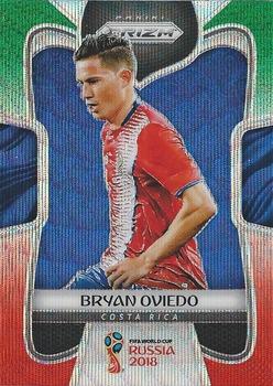 2018 Panini Prizm FIFA World Cup - Green & Orange Wave Prizm #50 Bryan Oviedo Front