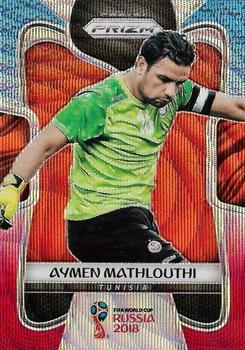 2018 Panini Prizm FIFA World Cup - Red & Blue Wave Prizm #285 Aymen Mathlouthi Front