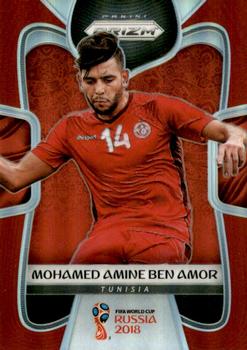 2018 Panini Prizm FIFA World Cup - Red Prizm #289 Mohamed Amine Ben Amor Front
