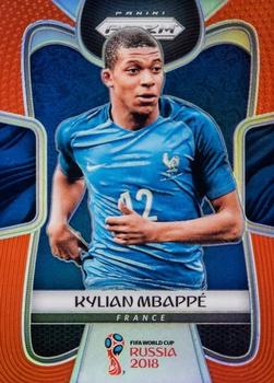 2018 Panini Prizm FIFA World Cup - Orange Prizm #80 Kylian Mbappé Front