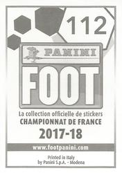 2017-18 Panini FOOT #112 Cédric Varrault Back