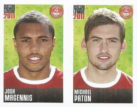 2011 Panini Scottish Premier League Stickers #38 / 40 Michael Paton / Josh Magennis Front