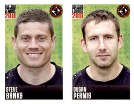 2011 Panini Scottish Premier League Stickers #102 / 104 Dusan Pernis / Steve Banks Front