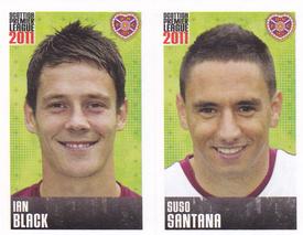 2011 Panini Scottish Premier League Stickers #196 / 198 Suso Santana / Ian Black Front