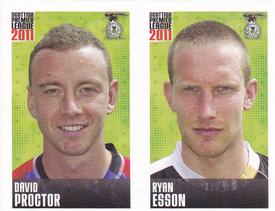2011 Panini Scottish Premier League Stickers #270 / 272 Ryan Esson / David Proctor Front