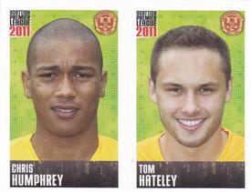 2011 Panini Scottish Premier League Stickers #361 / 363 Tom Hateley / Chris Humphrey Front
