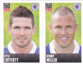 2011 Panini Scottish Premier League Stickers #412 / 414 Kenny Miller / Kyle Lafferty Front