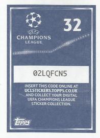 2015-16 Topps UEFA Champions League Stickers #32 Club Logo Back