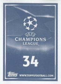 2015-16 Topps UEFA Champions League Stickers #34 Marcelo Back