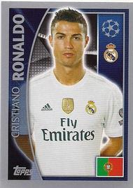 2015-16 Topps UEFA Champions League Stickers #43 Cristiano Ronaldo Front