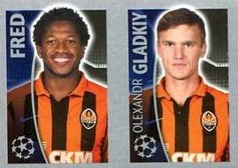 2015-16 Topps UEFA Champions League Stickers #61 Fred / Olexandr Gladkiy Front