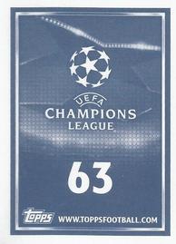 2015-16 Topps UEFA Champions League Stickers #63 Johan Wiland Back