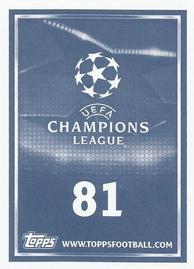 2015-16 Topps UEFA Champions League Stickers #81 Away Kit Back