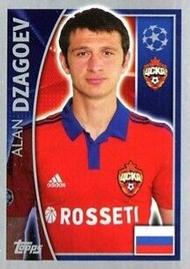 2015-16 Topps UEFA Champions League Stickers #127 Alan Dzagoev Front